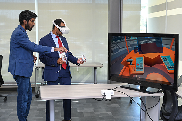 Individuals enjoying AR/VR