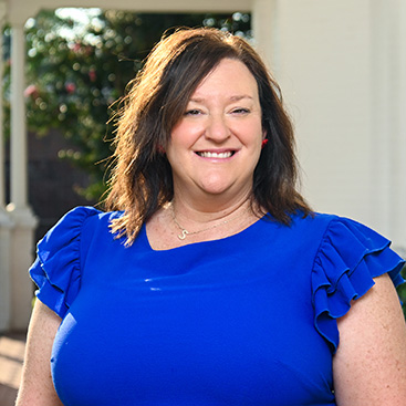 Stephanie Hamilton outside the Ropp Center