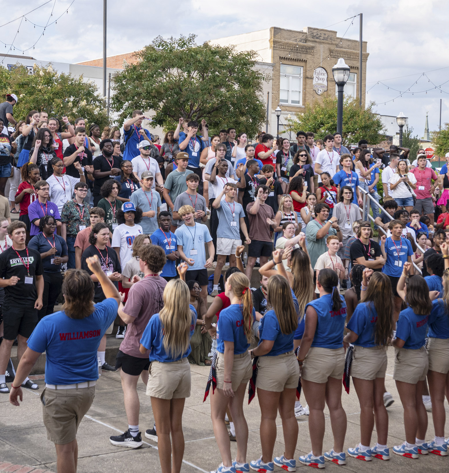The "Dog Days of Summer" Orientation event in Downtown Ruston draws a big crowd of future Louisiana Tech Bulldogs