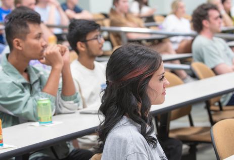 Students sitting in lecture hall