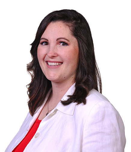 Headshot of Ashley Osborne on a white background