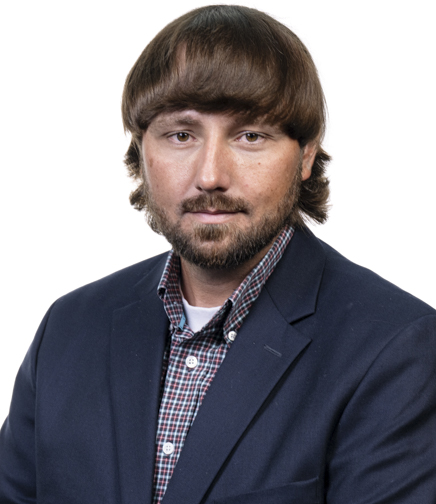headshot of Barron Walker Brown on a white background 