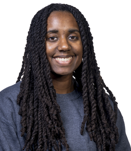 headshot of Nia Collins on a white background 