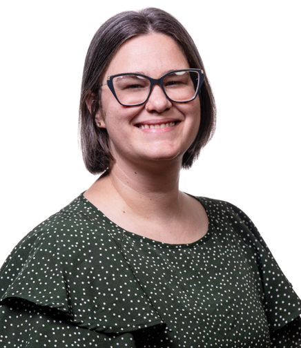Headshot of Juliana Kemege on a white background