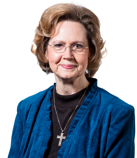 Headshot of Sue McFadden on a white background