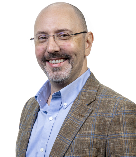 Headshot of Patrick Scott on a white background