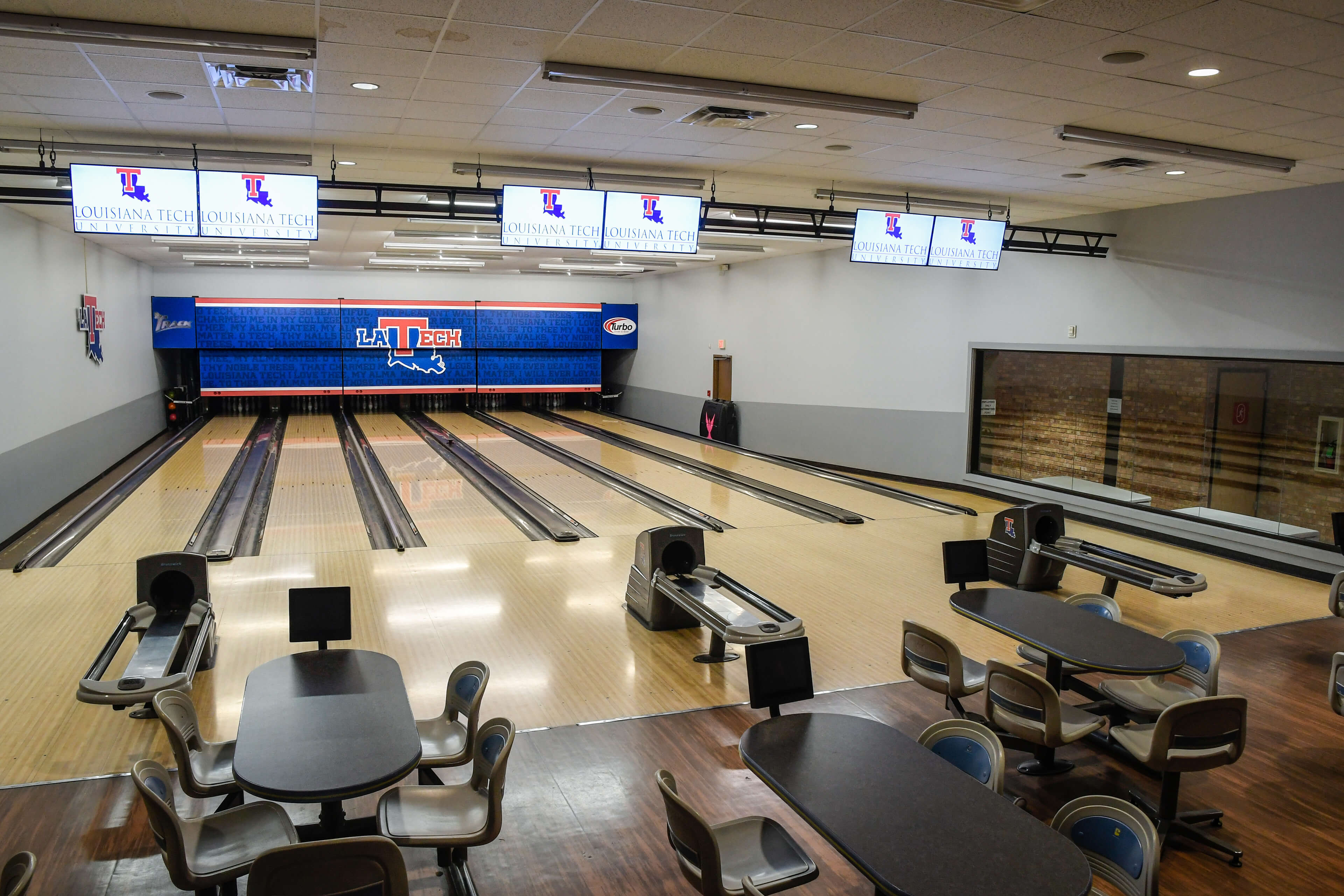 The Lambright Sports and Wellness Center bowling alley
