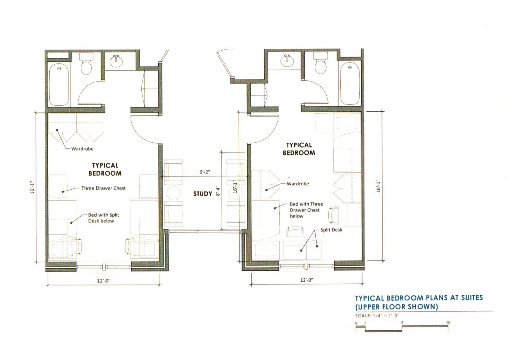 Residential suites sample floor plan