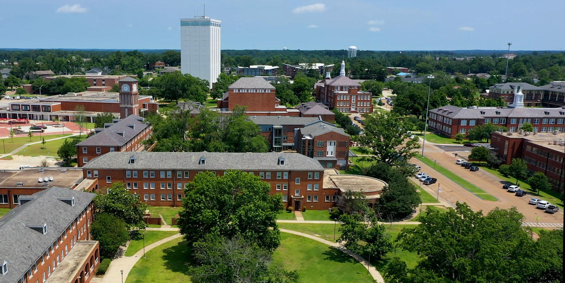 Aerial view of Louisiana Tech University