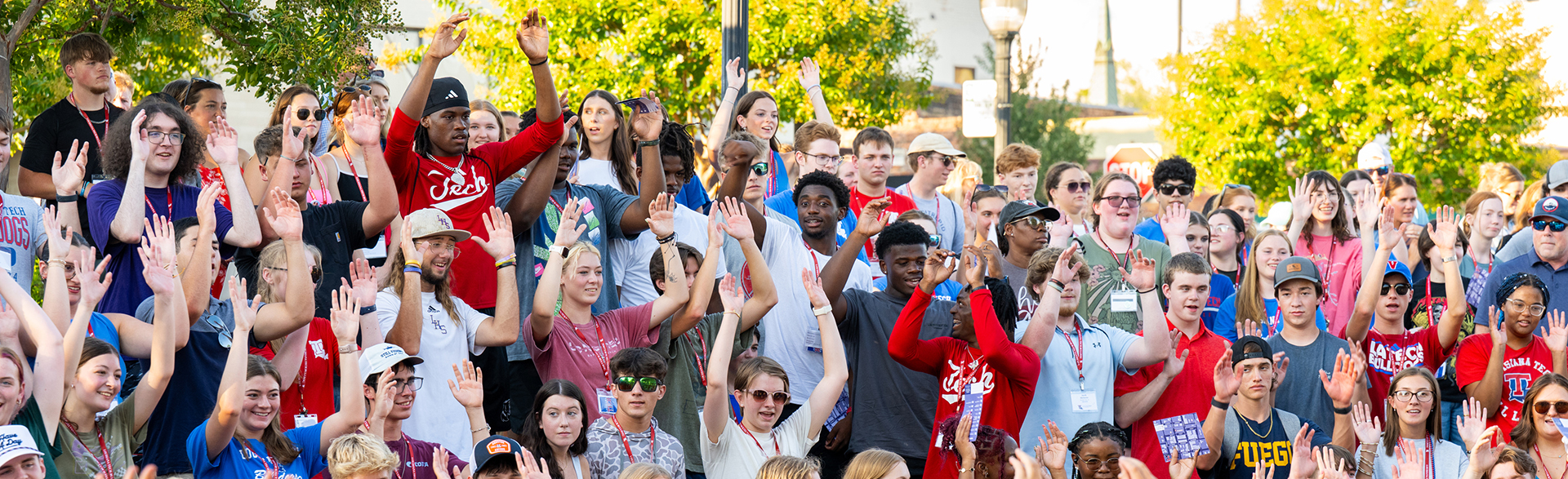 First time students learn the Fight Song, Alma Mater and more at Orientation.