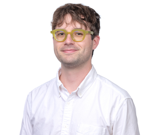 Headshot of Kaden Beilman on a White Background