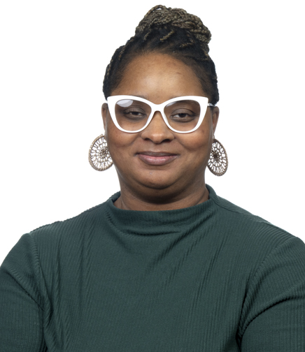 Headshot of Davia Byrd on a White Background