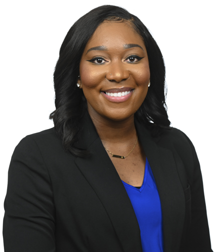 Headshot of Dontisha Davis on a white background