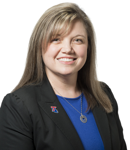 Headshot of Katie Evans on a white background