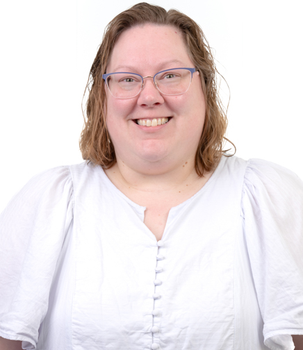 Headshot of Jen Futrell on a White Background