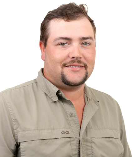 Headshot of Tyler Homann on a White Background