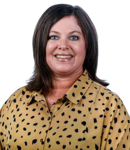 Headshot of Melissa Hughes on a white background