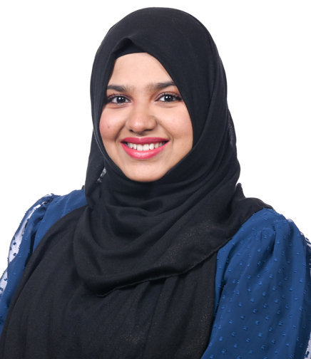 Headshot of Shafia Izhar on a white background