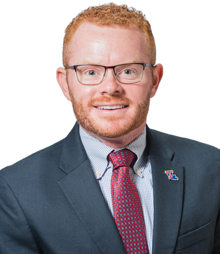 Headshot on a white background