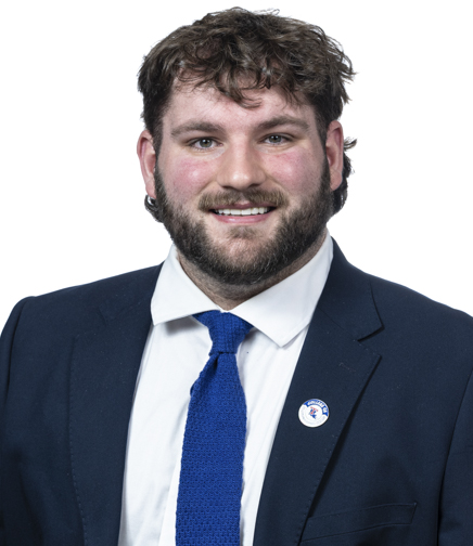 Headshot of Cade LeBlanc on a white background