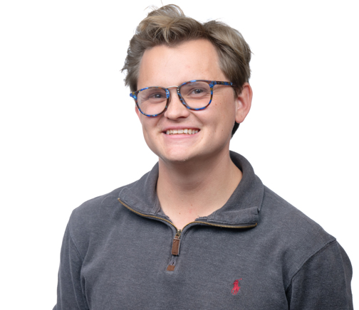 Headshot of Clark Malchow on a White Background