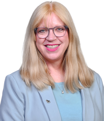 Headshot of Mary Steele Moegle on a white background