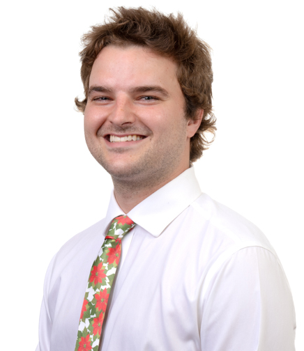 Headshot of Carter Parks on a White Background