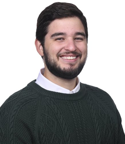 Headshot of Joel Sinclair on a white background