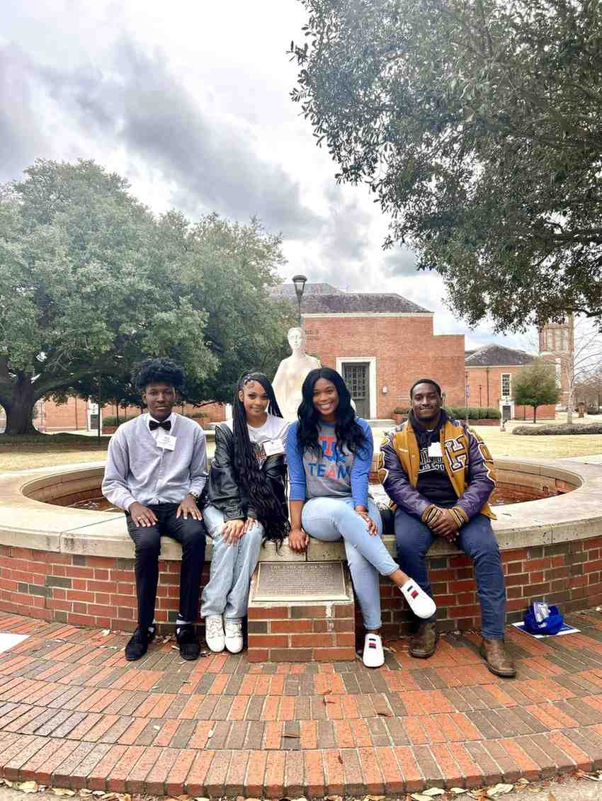 Alexandria Feaster and students at CRRC