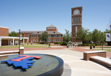 Centennial Plaza on Tech's campus
