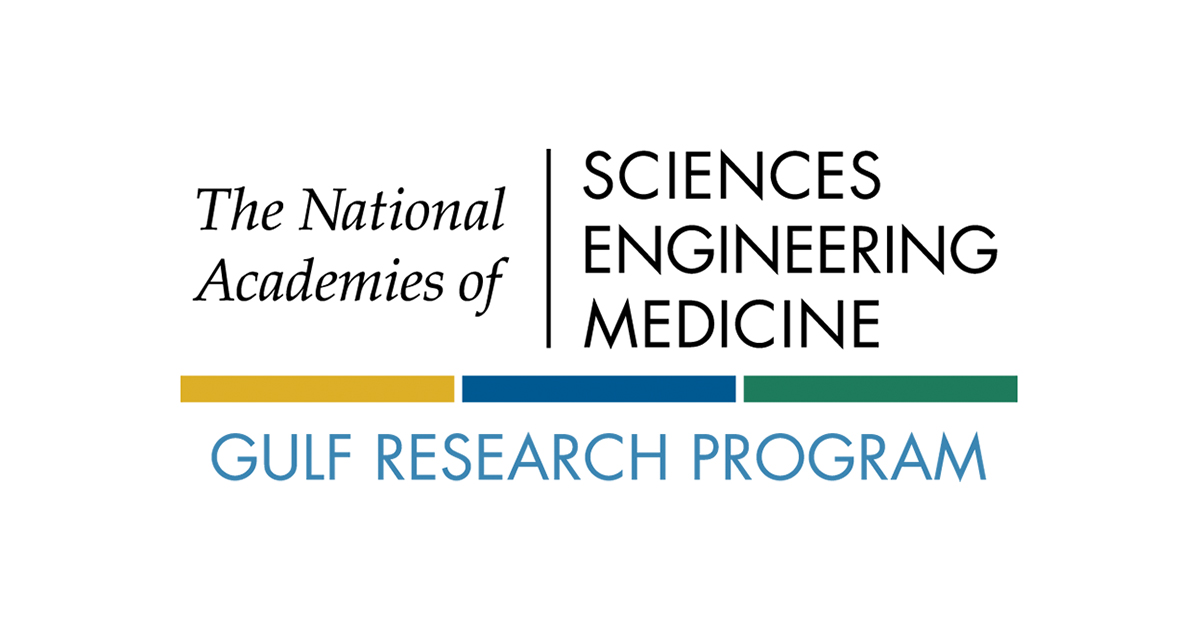 Text reads: The National Academies of Sciences Engineering Medicine Gulf Research Program